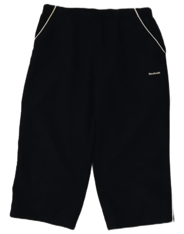 Reebok Pantalones Capri para Mujer UK 14 Medium Azul Marino Poliéster