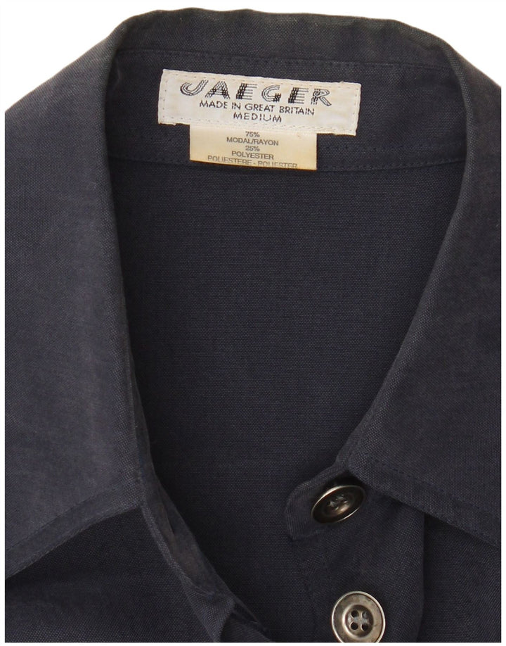 Abrigo Jaeger para mujer Reino Unido 44 Medio Azul Marino Modal