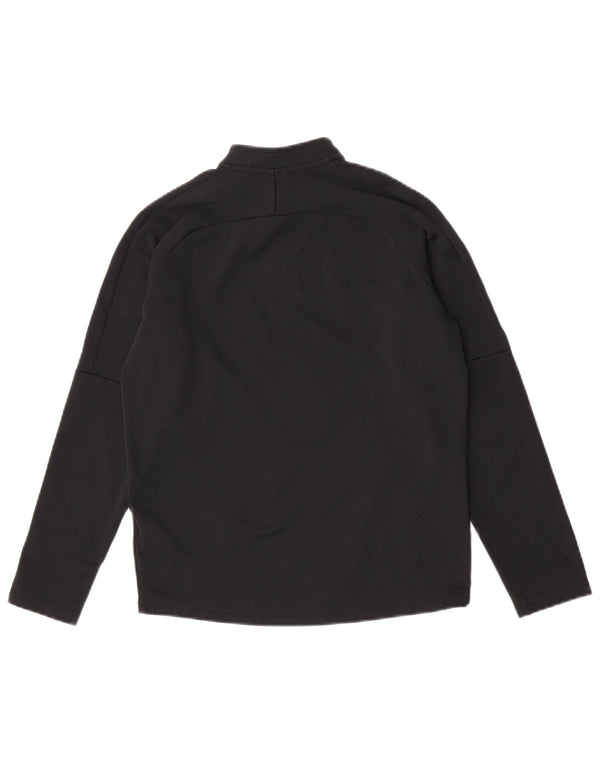 Nike Boys Dri Fit Sudadera con cuello con cremallera Jumper 12-13 años Grande Negro