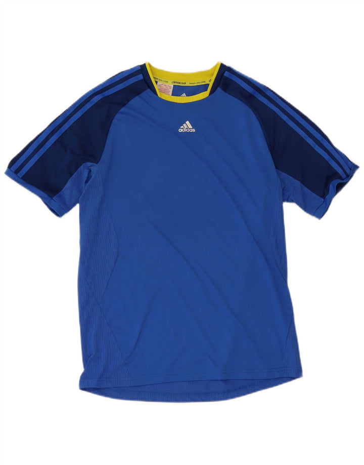 Adidas Camiseta Climacool para niño 15-16 años Azul Colorblock Poliéster