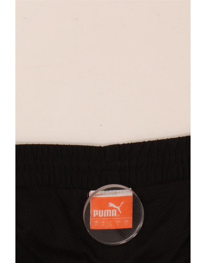 Puma - Pantalón de chándal para hombre, talla grande, color negro