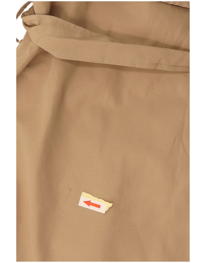 ZARA Mujer Gabardina ES 40 XL Algodón Beige