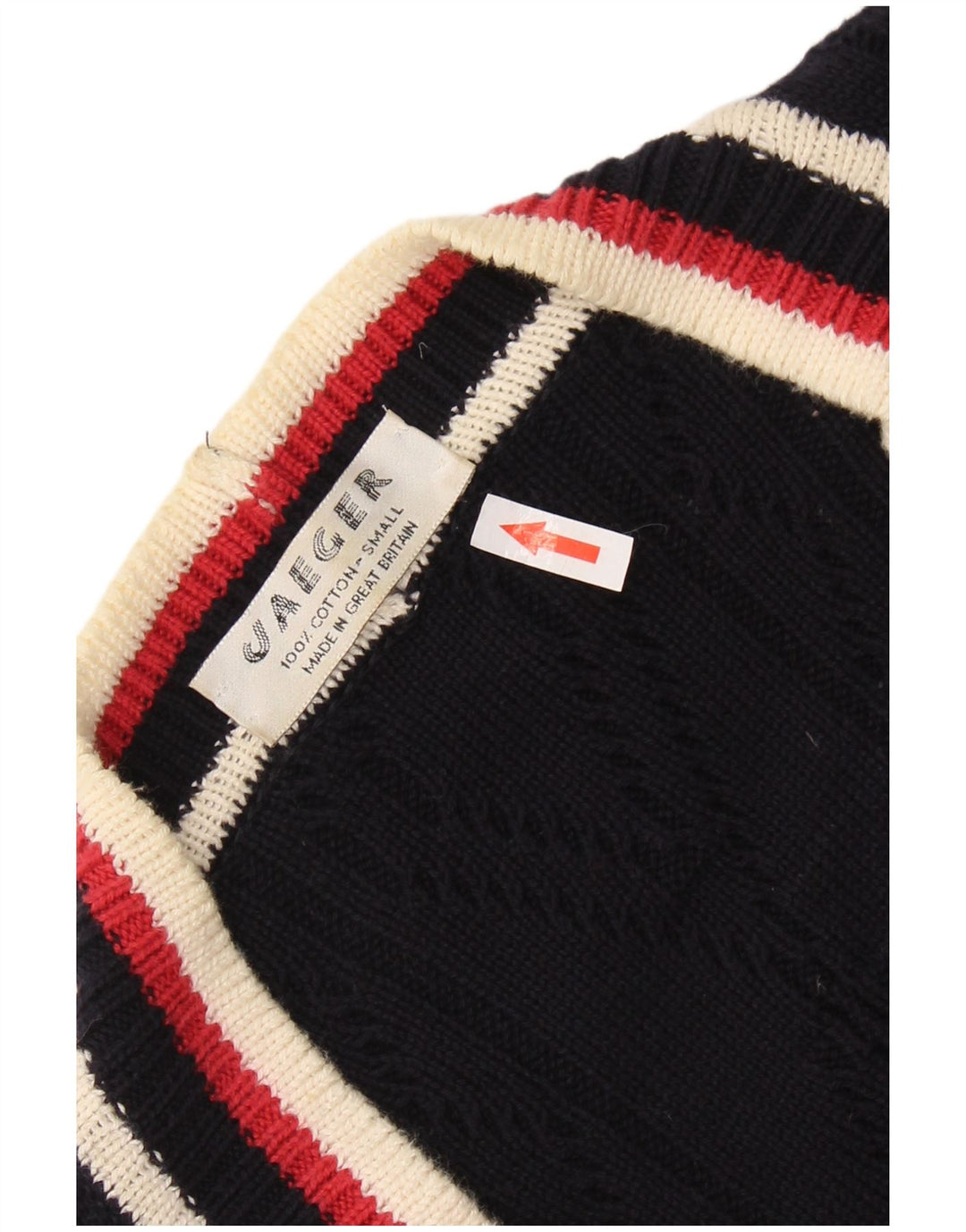 JAEGER Suéter tipo cárdigan extragrande para mujer UK 10 Small Azul marino Colorblock