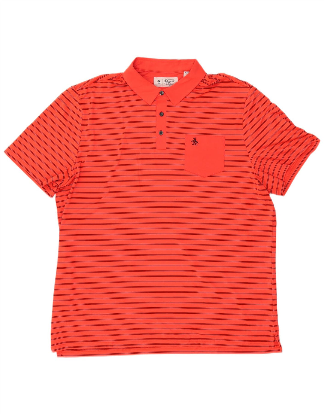 PENGUIN Polo Hombre XL Poliéster Rayas Rojas