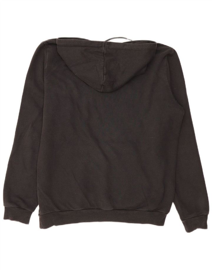 PUMA Jersey con capucha gráfica para mujer UK 14 Medium Black Cotton