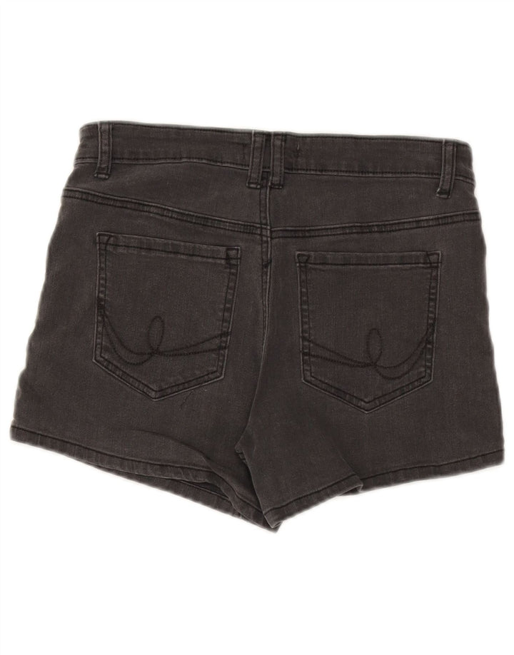 Pantalones cortos de mezclilla para mujer Oasis UK 10 Small W28 Algodón gris