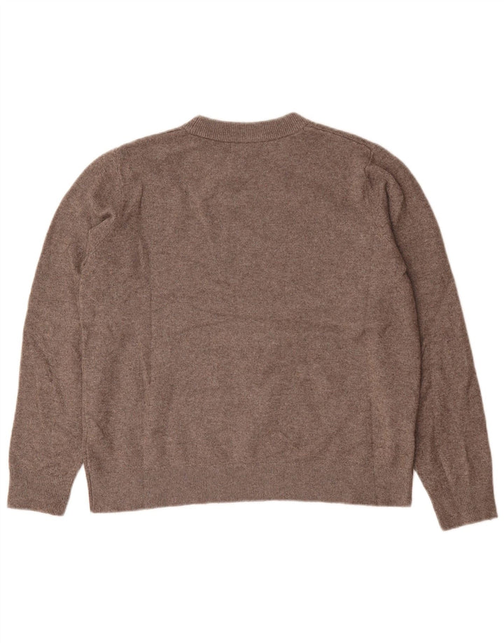 Marks & Spencer Jersey de cuello redondo para mujer UK 44 Poliéster gris medio