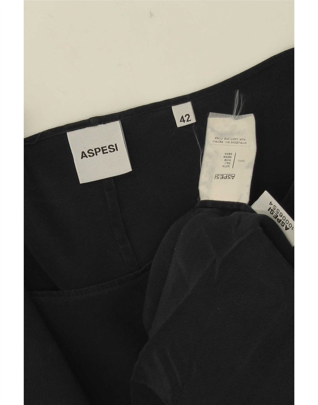 Vestido tubo Aspesi para mujer IT 42 Medium Seda azul marino
