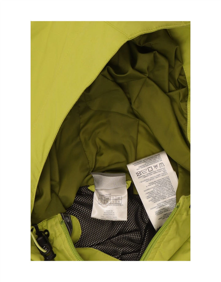 JACK WOLFSKIN Chaqueta impermeable con capucha para mujer UK 46 Large Green Polyamide