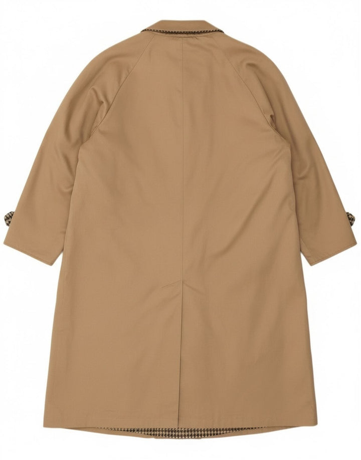 Abrigo reversible de gran tamaño vintage para mujer IT 47 XL Beige Houndstooth