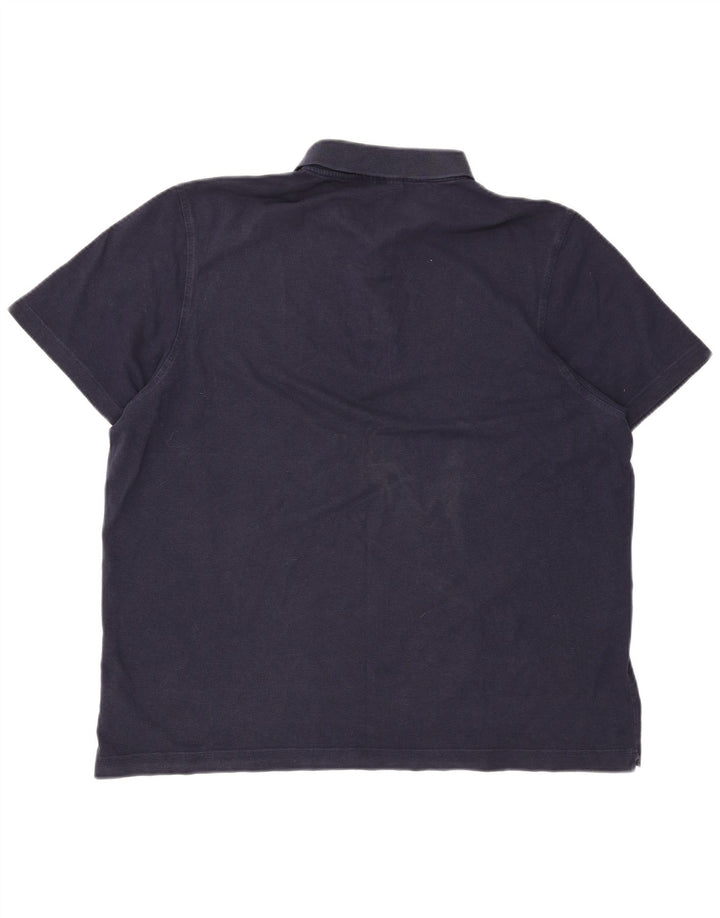 Polo Lacoste para hombre talla 8 3XL algodón azul marino