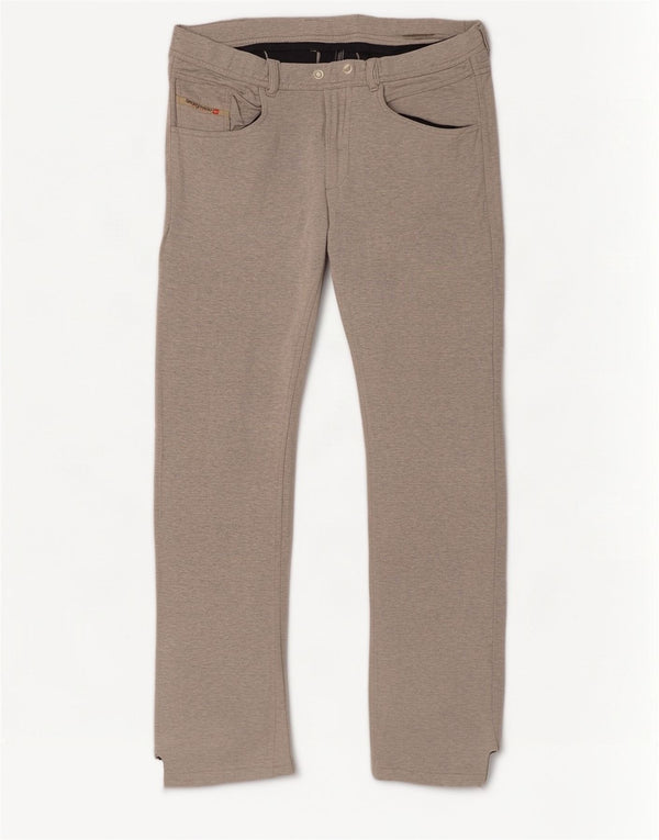 Diesel Pantalones Rectos Casuales Para Hombre Grande W34 L34 Gris