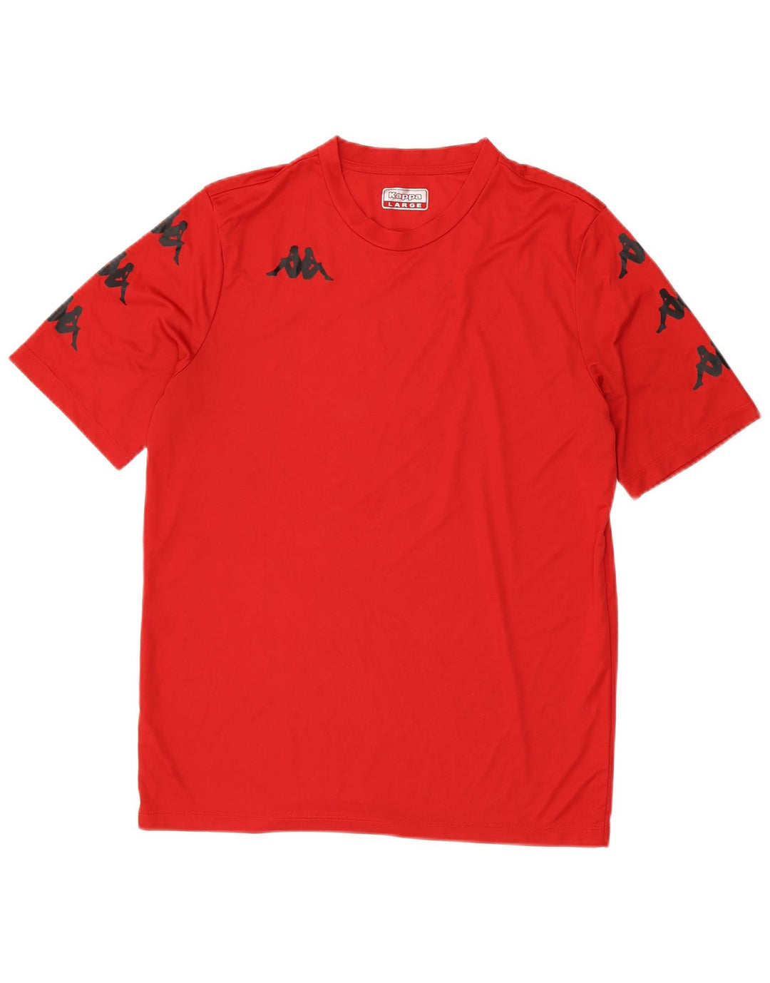 Kappa - Camiseta gráfica para hombre, talla grande, poliéster rojo