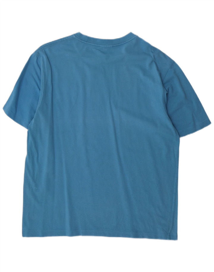 Camiseta Lacoste para hombre talla superior 4 algodón azul medio