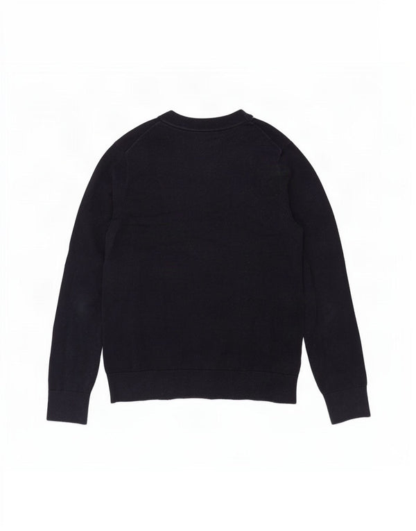 Tommy Hilfiger Suéter de cuello redondo para mujer UK 10 Small Azul marino