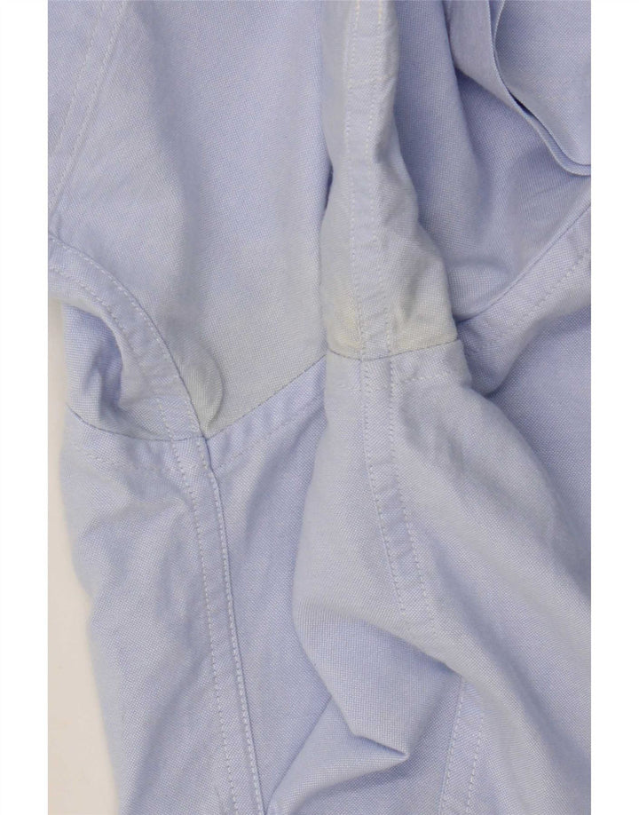 Camisa Gant Hombre Manga Corta Regular Fit Talla 39 Algodón Azul Medio