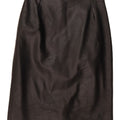 VINTAGE Falda de cuero para mujer IT 44 Mediano W28 Cuero negro
