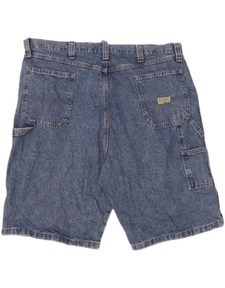 WRANGLER Pantalones cortos vaqueros cargo para hombre W42 2XL Algodón azul
