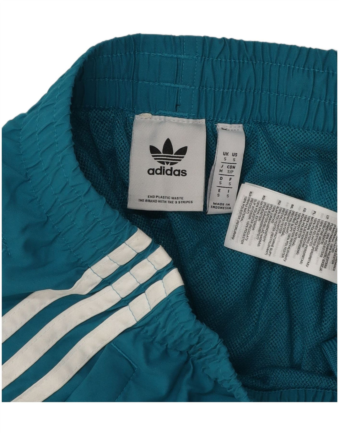 Adidas Pantalones cortos deportivos para mujer UK 8 Small Azul Poliéster