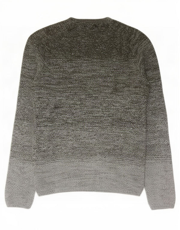 Jack & Jones Jersey con cuello barco para hombre, talla grande, moteado en color caqui