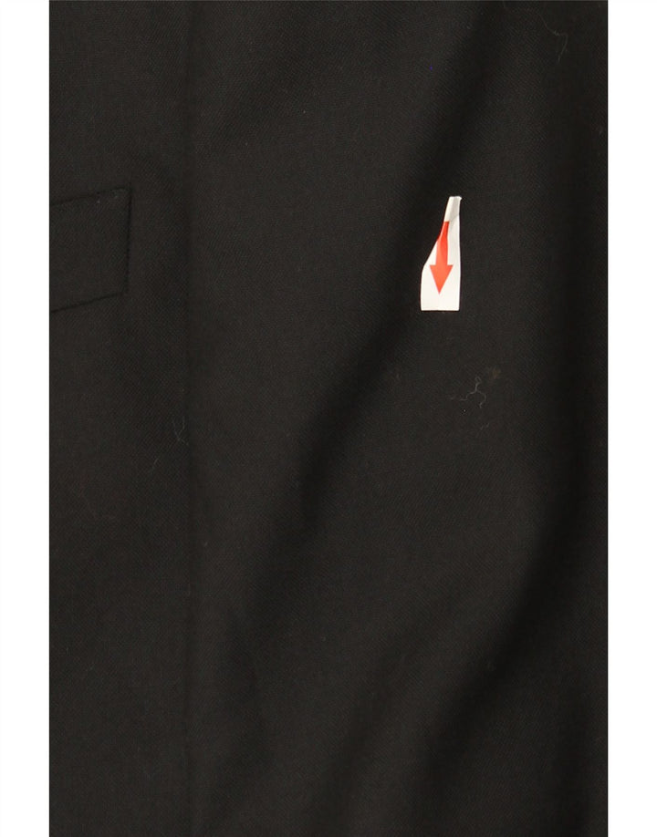 MARKS & SPENCER Chaqueta tipo blazer de 2 botones para hombre UK 42 Grande Poliéster negro