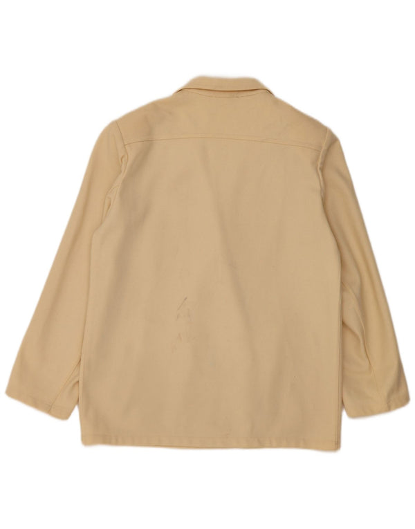 Marella Womens Double Breasted Blazer Jacket UK 14 Large Beige