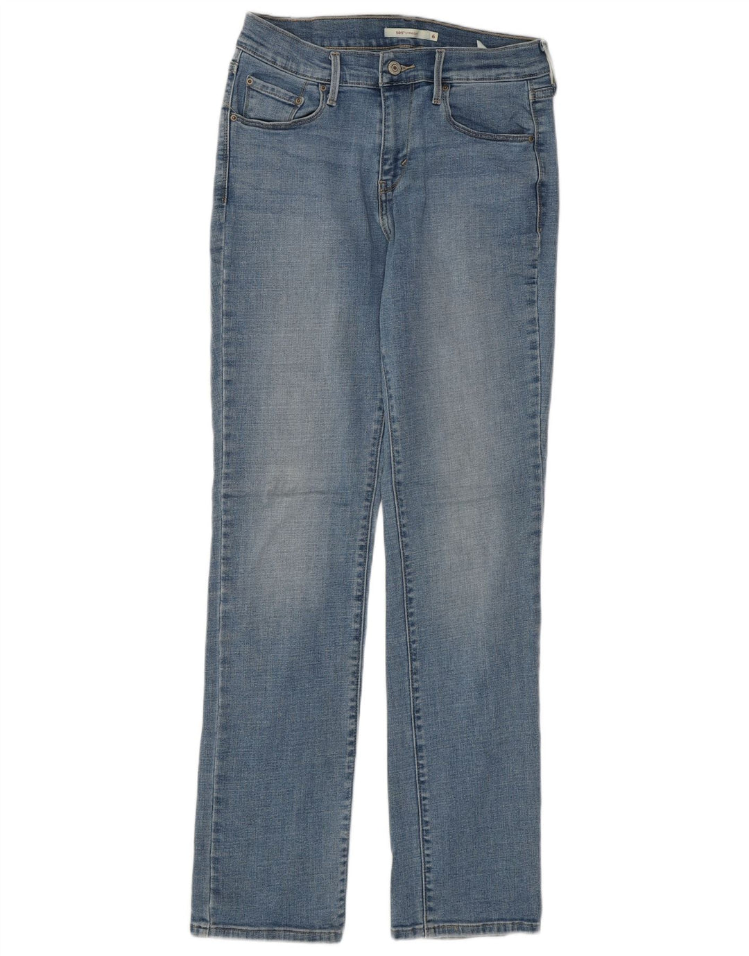Levi's Jeans rectos 505 para mujer US 6 Medium W28 L32 Algodón azul