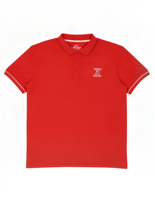 Avirex Polo Mujer UK 40 XL Algodón Rojo