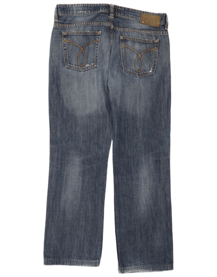 Calvin Klein Jeans rectos desgastados para hombre W34 L28 Azul