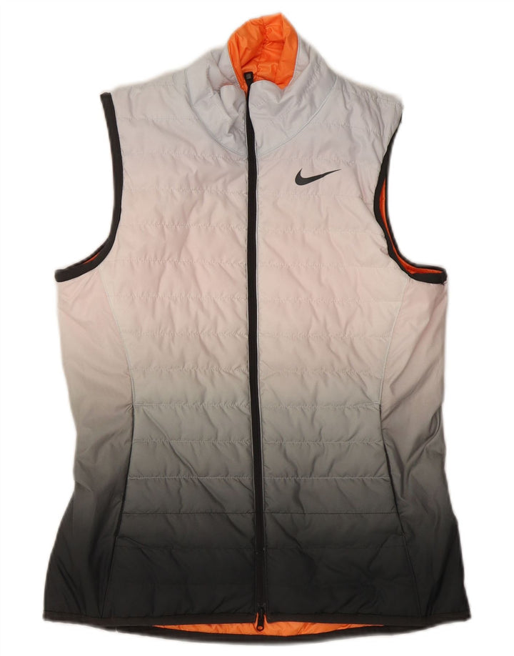 Chaleco reversible Nike para mujer UK 10 Small Naranja Poliéster