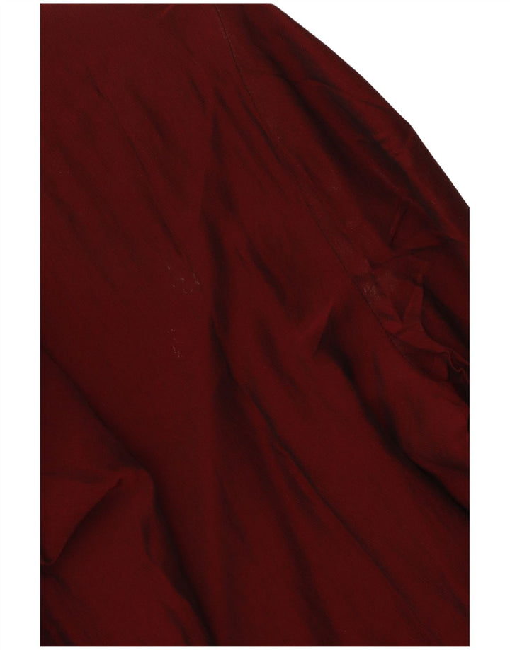 Blusa vintage para mujer Top IT 42 Viscosa burdeos medio