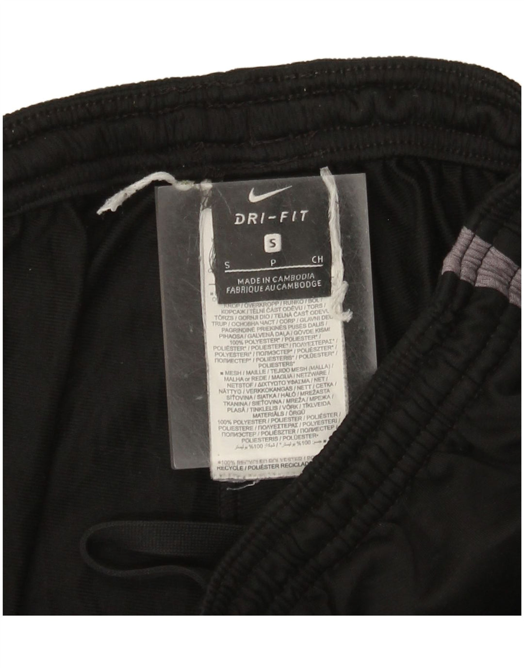 Nike - Pantalones de chándal Dri Fit para hombre (talla pequeña), color negro, poliéster