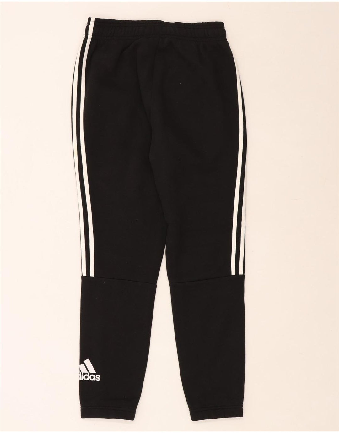 ADIDAS Hombre Chándal Pantalones Joggers Pequeño Algodón Negro