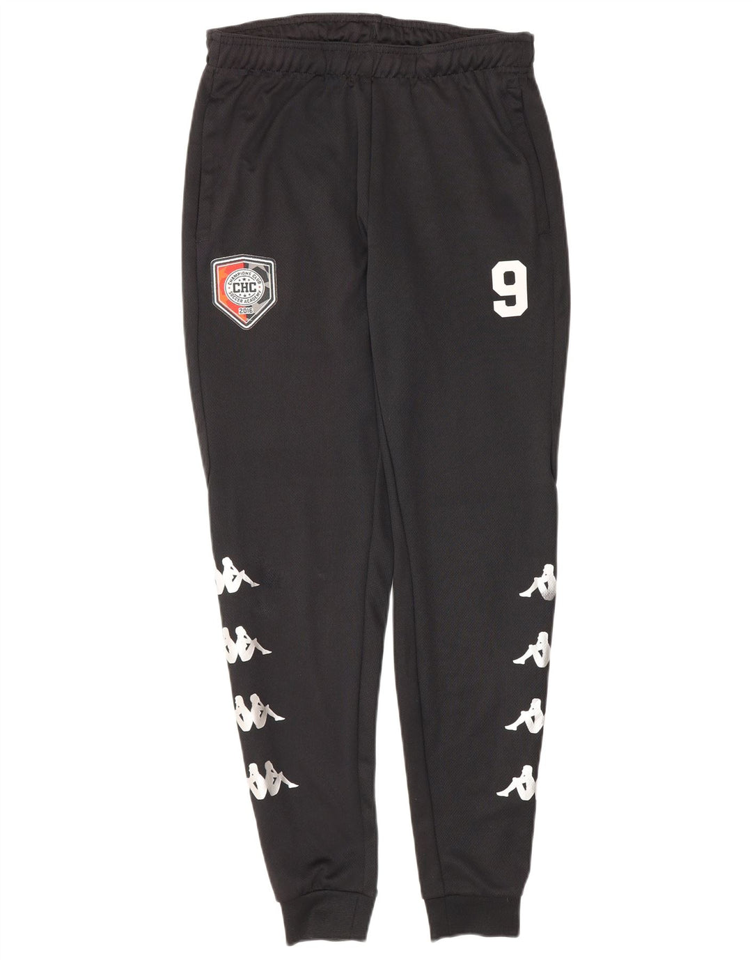 Kappa Hombre Pantalones De Chándal Gráfico Joggers Small Black