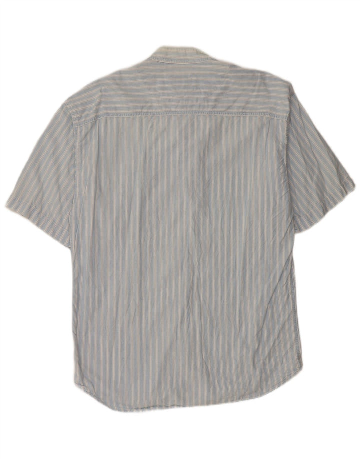 Camisa Levi's Hombre De Manga Corta De Algodón A Rayas Azul Grande