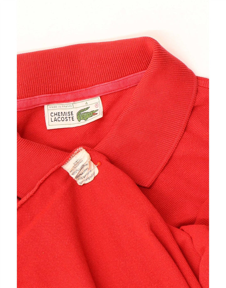 Polo Lacoste para hombre talla 4 mediano rojo