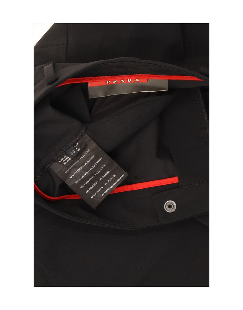 PRADA Womens Bootcut Casual Trousers IT 44 Medium W32 L33 Black Polyester Vintage Prada and Second-Hand Prada from Messina Hembry 