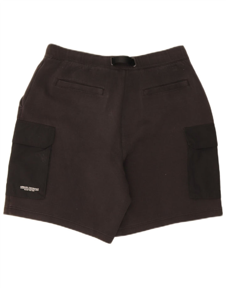 Armani Exchange Pantalones Cortos Cargo para Hombre Grande W34 Algodón Negro