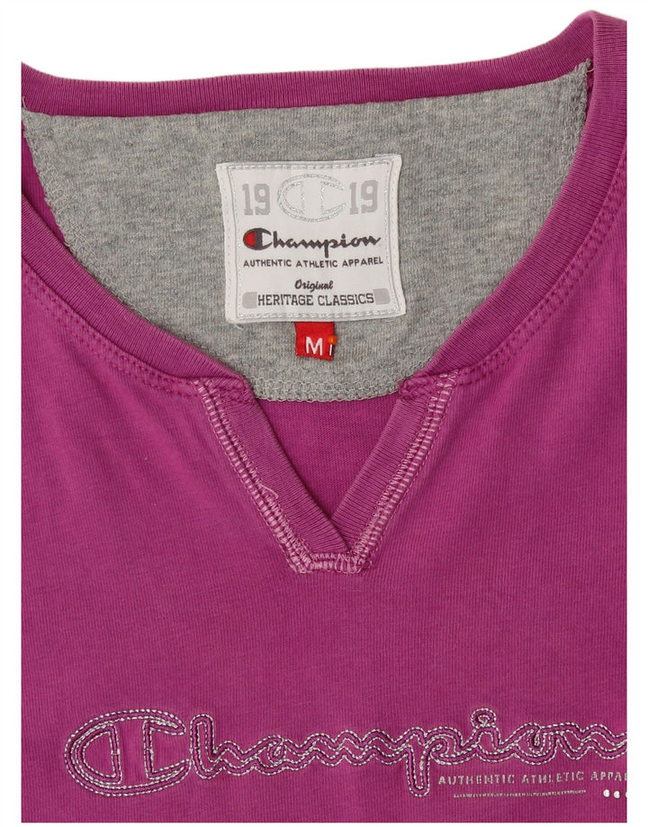 CHAMPION Camiseta gráfica para mujer Top UK 12 Medium Pink