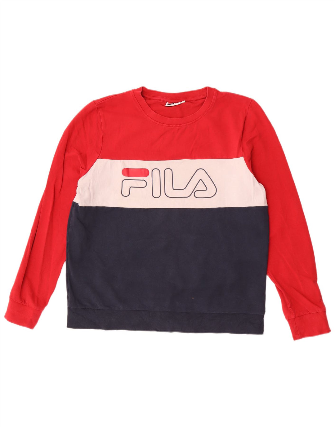 Fila Sudadera gráfica para mujer Jumper UK 46 Large Multicolor Colourblock