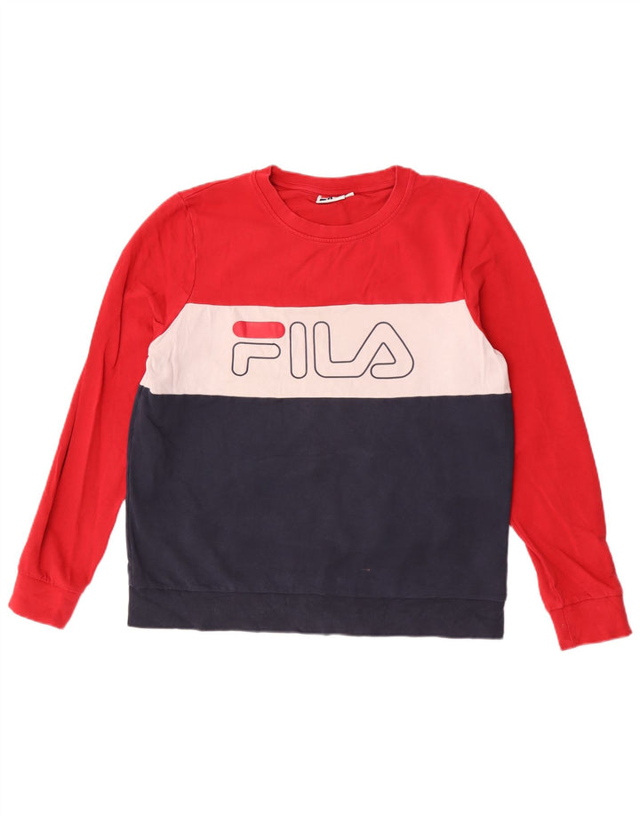 Fila Sudadera gráfica para mujer Jumper UK 46 Large Multicolor Colourblock
