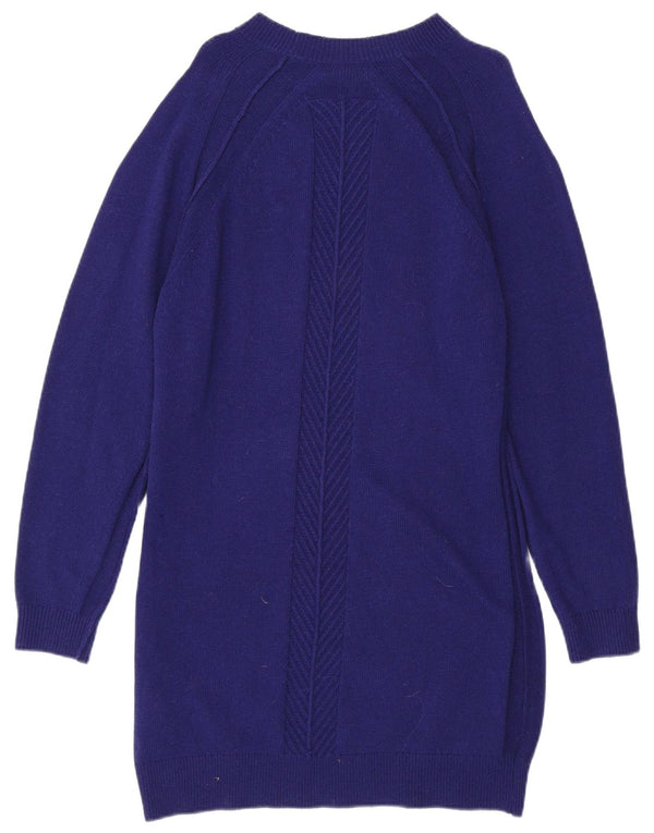Reiss Vestido tipo jersey de manga larga para mujer UK 42 Viscosa morada mediana