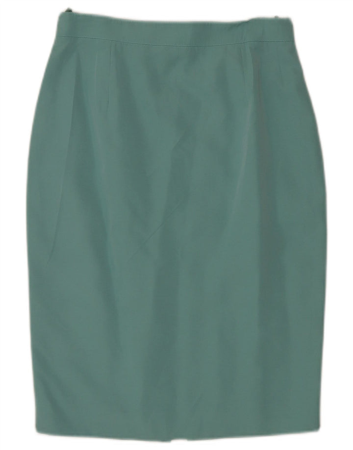 MARLY'S Falda lápiz para mujer IT 44 Mediana W28 Poliéster turquesa