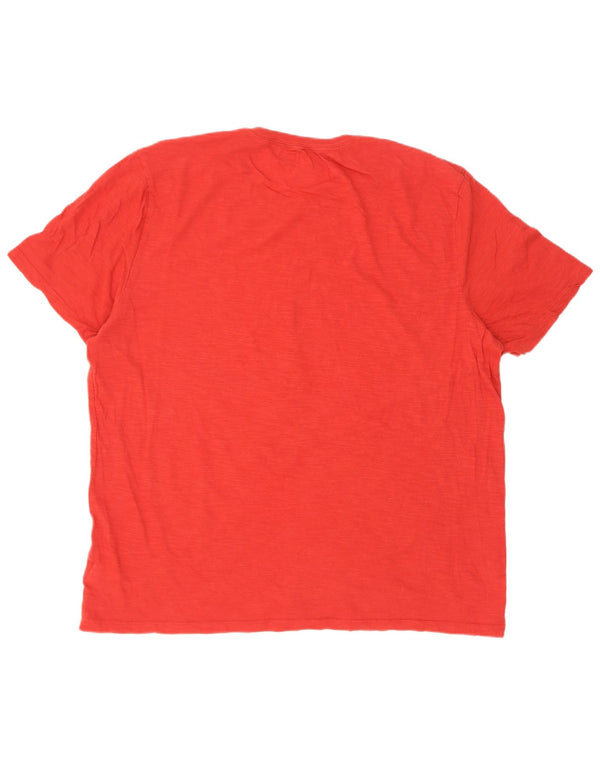 Gap Hombre Camiseta Gráfica Top XL Algodón Rojo