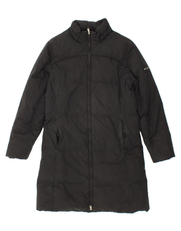CHAMPION Womens Padded Coat UK 10 Small Black Polyester Vintage Champion and Second-Hand Champion from Messina Hembry 
