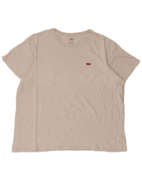 Levi's Camiseta estándar para hombre Top 2XL Blanco