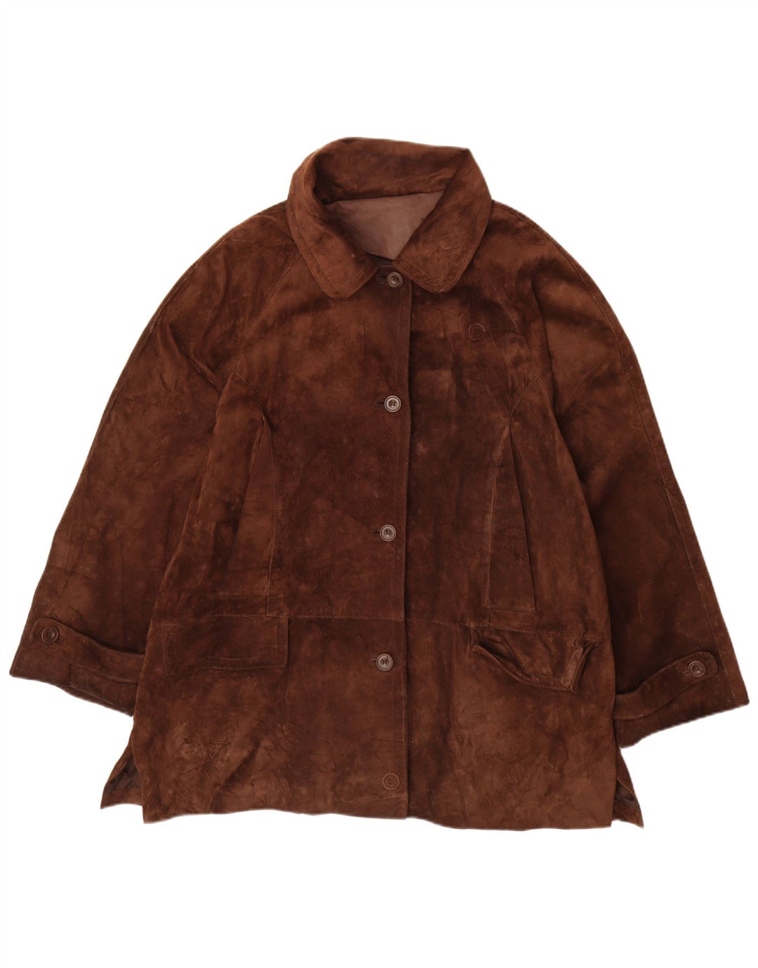 Conbipel Chaqueta de ante para mujer IT 46 Cuero marrón grande