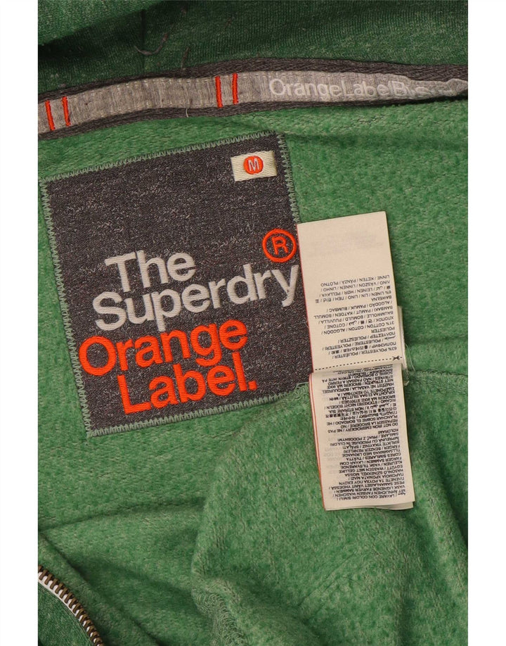 Superdry Hombre Sudadera Con Capucha Y Cremallera Poliéster Moteado Verde Medio