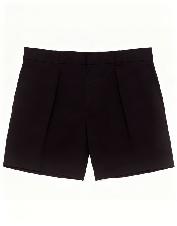 Topshop Pantalones cortos chinos pegados para mujer UK 12 Medium W30 Poliéster negro