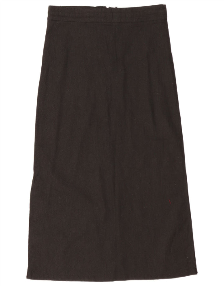 NEW SENSATION Maxi Falda Mujer Mediana W30 Negro